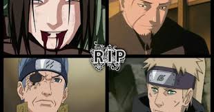 Rip Naruto Neji Ao Shikaku Inoichi 4thwar Shinobi Death Anime Naruto Naruto Anime