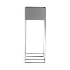 Blumenstander Metall 22x22x59cm Grau Blumenstander Metall Pflanzenstander Metall