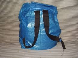 Recycled Ikea Bag Backpack Reuse Upcycle Organization Outdoors Shopping Diy Backpack Pattern Diy Backpack Bags