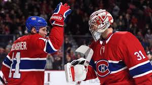 Carey price builds a small wall in his net, then leaves and goes to the olympics. Carey Price 31 Facebook