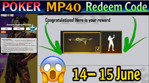 Redeem this ff code for diamond royale voucher and double skull surfboard (indian server) (added on july. Free Fire Today Redeem Code 14 June 2021 Redeem Codes Poker Mp40 Lol Emote Redeem Code Free Fire Youtube