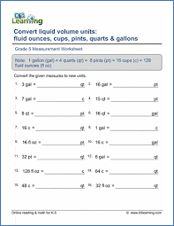 We hope these volume worksheets 5th grade photos collection can be a resource for you, bring you more inspiration and most important: Grade 5 Measurement Worksheets K5 Learning