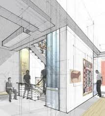 American Folk Art Museum Sketch Architecture Sketchbook Architecture Architecture Rendering