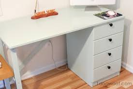 I use one of the desks for my craft table and one for taking photos for this blog. An Ikea Hack Craft Desk Makeover One Dog Woof