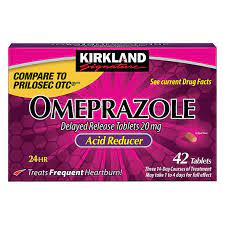 Prescription omeprazole is used to treat damage from gerd in adults and children 1 month of age and older. Kirkland Signature Omeprazole 20 Mg 42 Tablets Costco
