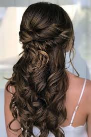 Curly wedding hairstyles for long hair down. Wedding Hairstyles For Long Curly Hair Half Up Half Down Archives Addicfashion