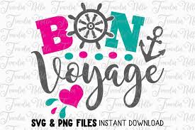 Svg (scalable vector graphics) file is a vector image format file, which is developed in xml (extensible markup language). Bon Voyage Svg Cut File Cricut Silhouette Cruise Vacation 258439 Svgs Design Bundles