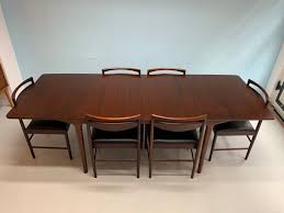 Rosewood Dining Table Chairs Set From Mcintosh 1960s Set Of 7 For Sale At Pamono Dining Table Dining Table Chairs Rosewood Dining