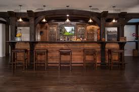 You'll need at least a couple of people to help you with this project. Timber Frame Bar Finished Basement Rustic Home Bar Detroit By M J Whelan Construction Houzz