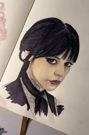 فلم Wednesday رسم البنت