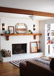 M A I E D A E Living Room Progress Living Room Remodel Brick Fireplace Makeover White Brick Fireplace