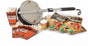 Close the lid and place on the preheated burner. Set Popping Kit Seasoning Sampler Whirley Pop Open Fire Popcorn Popper Popcorn Makers Home Garden Worldenergy Ae