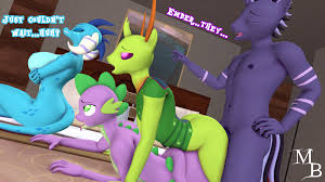 Rule34 - If it exists, there is porn of it  masterbrony, princess ember  (mlp), spike (mlp), thorax (mlp)  5073789
