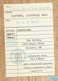 Printable Library Card Baby Shower Invitation These Would Look Great Printed On Our Eco Friendl Book Baby Shower Invitation Library Card Printable Invitations