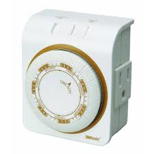 Woods 15 Amp 7 Day Indoor Plug In Heavy Duty Dual Outlet Mechanical Timer White 50002wd Digital Timer Indoor Save Energy