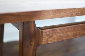 With some basic woodworking skills, this modern patio table can be built for $200 to $300, depending on the types of legs you choose. Fredderick Design Co Mid Century Modern Coffee Table Legs Curved Joinery Mortise Modern Table Legs Mid Century Modern Table Mid Century Modern Coffee Table