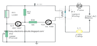 the post explains a simple automatic street light circuit which switches on at night and off day time explanation 9 lead motor diagram