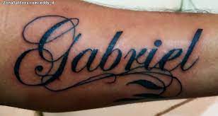 Also check out create your free tattoo quote designs here… Tattoo Of Gabriel Names Letters