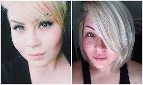 1 Year Growing Out From An Undercut Pixie Pixie Growing Out Growing Out A Pixie Short Blonde Bobs