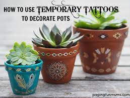 Take a tour to tuscany without leaving the country with mediterranean style decor and architecture. Using Temporary Tattoos To Decorate Terracotta Pots Paging Fun Mums