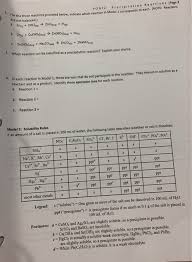 There are 5 general types of chemical reactions. Solved Model 1 Three Reactions Types Of Reactions Ess Chegg Com