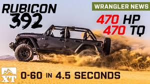 The hercules has a 6.4l, v8 engine. 2021 Jeep Wrangler Rubicon 392 Hemi V8 Specs Revealed Wrangler News Youtube