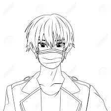 How to draw a boy face and cat wearing masks (#stayhome and draw #withme). Young Man Using Face Mask Anime Character Vector Illustration Design Royalty Free Cliparts Vectors And Stock Illustration Image 147679710