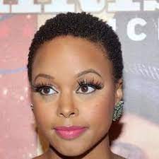 Chrisette Michelle Short Afro Hairstyles Black Hairstyles For Round Faces Short Hair Styles For Round Faces