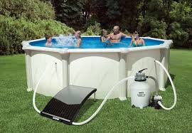 Game 4721 Solarpro Curve Solar Pool Heater For Intex Bestway Above Ground And In Ground Pools Include Solar Pool Heater Pool Heater Above Ground Pool Heater