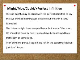 Maybe you would like to learn more about one of these? Using Perfect Infinitives With Modal Verbs English Grammar Eslbuzz Learning English Learn English English Grammar English Language Learning