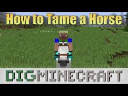 This Minecraft Tutorial Explains How To Tame And Ride A Horse With Screenshots And Step By Step Instructions After Y Minecraft Tutorial Minecraft Horse Horses