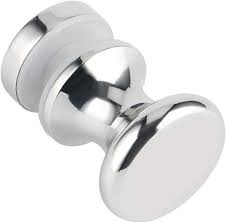 This stylish chrome door handle pair is a bestselling model from our extensive range of chrome door handles. Bathroom Round Single Sided Shower Glass Door Handle Pull Bathroom Door Knobs Solid Sus 304 Stainless Steel Polished Chrome Finish China Glass Door Knob Door Knob Made In China Com