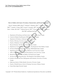 Learn about what cancer zodiac sign means and how it affects your life. Pdf Pain In Children With Cancer Prevalence Characteristics And Parent Management