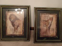 Check spelling or type a new query. 2 Safari Collection Home Interior Signed Lion Cheetah Pictures 17 L X 13 5 W Antique Price Guide Details Page