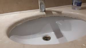 dirty sink in the bathroom black mold