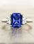 Cushion Cut Sapphire Ring
