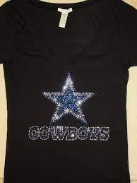 Dallas Cowboys Rhinestone T Shirt Size S M L Dallas Cowboys Tshirts Dallas Cowboys Baby Cowboy
