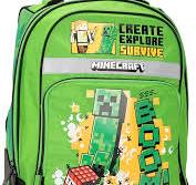 MINECRAFT - Zaino Scuola Trolley Ufficiale Minecraft con Maniglia  Regolabile, Spallacci Imbottiti e Regolabili, con Scomparto Principale e  Tasca ...