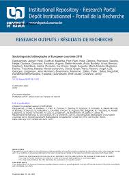 Institutional Repository - Research Portal Dépôt Institutionnel - Portail  de la Recherche