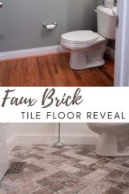 What is a faux brick wall? Diy Faux Brick Floor Look For Less The Lived In Look