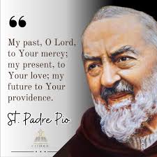 Surrendering my past to God's mercy, living in His love in the present, and  entrusting my future to His providence. #FaithJourney #PadrePio 🙏