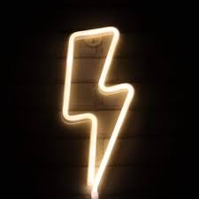 Neon Lightning Bolt Neon Signs Neon Light Signs Neon Lighting