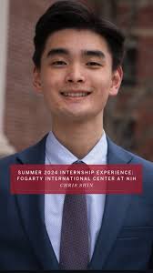 📌 3 days left to apply for the HGHI Pre-arranged summer 2025 internships  and research opportunities! , Meet Harvard undergraduate, Chris Shin who  interned at the NIH Fogarty International Center under ...