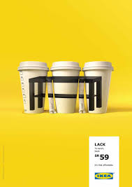 A Smart Ikea Campaign That Emphasizes On The Products Low Prices Ikea Ad Ikea New Ikea