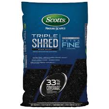 Scotts Nature Scapes 1 5 Cu Ft Triple Shred Black Mulch 88559410 The Home Depot