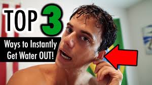 W ater and sweat can become trapped in the tiny areas of your ear with alarming ease. How To Get Water Out Of Your Ears Top 3 Ways Youtube
