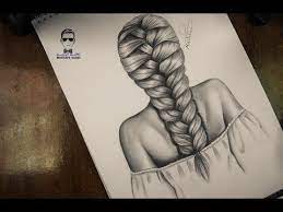 how to draw a plait braid hair drawing tutorial step by step youtube how to draw hair drawing hair tutorial drawing tutorial