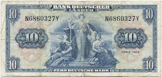 10 Deutsche Mark 1949 Allegorische Darstellungen Deutschland Brd Deutsche Mark Deutsche Marken