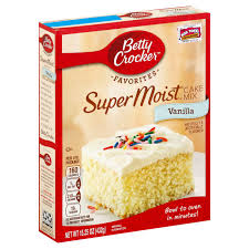 Bake your own from scratch or get a head start with our cake mix; Betty Crocker Super Moist Vanilla Cake Mix Shop Baking Mixes At H E B