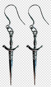 Image Of Void Dagger Earrings Earrings Blade Weapon Weaponry Sword Transparent Png Pngset Com